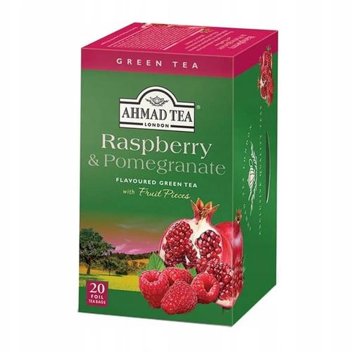 TEA AHMAD GREEN RASPBERRY/POMEGRANATE 20 BAG