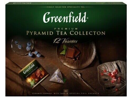 TEA GREENFIELD PYRAMID COLLECTION 60BAG