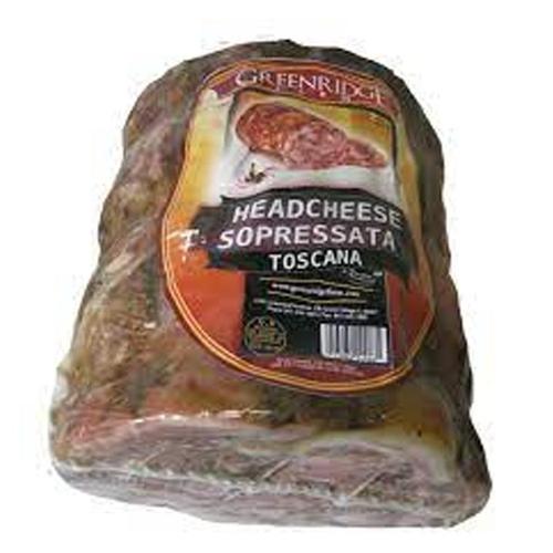 HEADCHEESE GREENRIDGE SOPPRESATA TOSCANA CHUNK BY LB