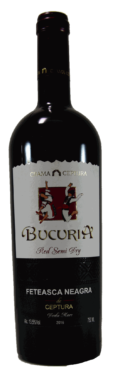 WINE RED SEMI-DRY BUCURIA FETEASCA NEAGRA 750ML