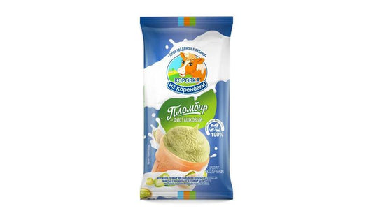 ICE CREAM KOROVKA POLMBIR PISTACHIO IN A WAFER CUP 80G