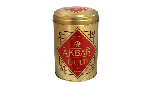 TEA AKBAR GOLD CEYLON METAL LUNCH BOX 100BAG