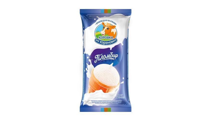 ICE CREAM KOROVKA PLOMBIR VANILLA 100G