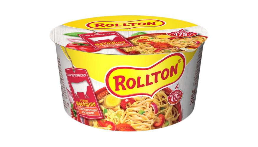 NOODLE SOUP ROLLTON HOME STYLE BEEF INSTANT 75G