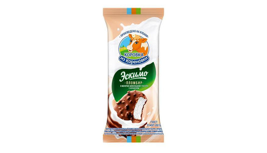 ICE CREAM KOROVKA PLOMBIR ESKIMO VANILLA/HAZELNUT 70G