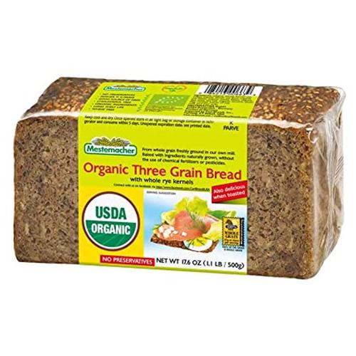 BREAD MESTEMACHER ORGANIC THREE GRAIN 500G