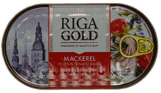 MACKEREL RIGA GOLD FILLET IN TOMATO 190G