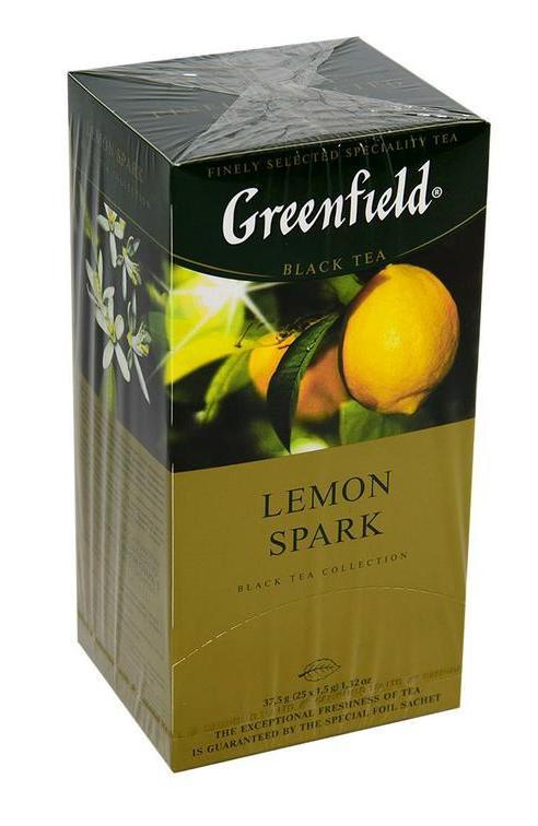 TEA GREENFIELD BLACK LEMON SPARK