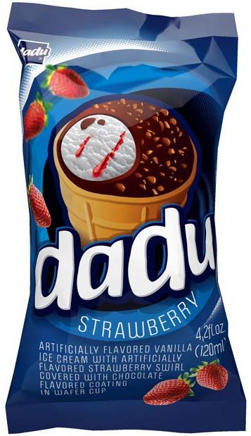 ICE CREAM DADU STRAWBERRY 120ML