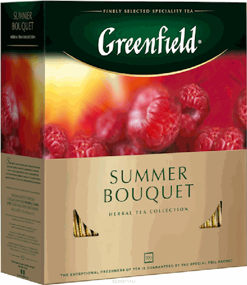 TEA GREENFIELD SUMMER BOUQUET 100BAG