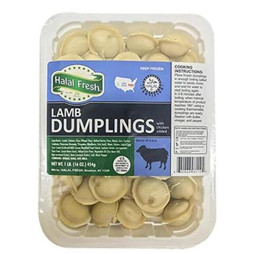 DUMPLINGS HALAL FRESH LAMB PELMENI 1LB