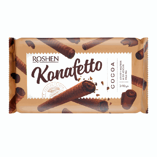 WAFFER ROSHEN ROLLSW/COCOA 140G