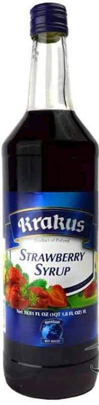 SYRUP KRAKUS STRAWBERRY 1L