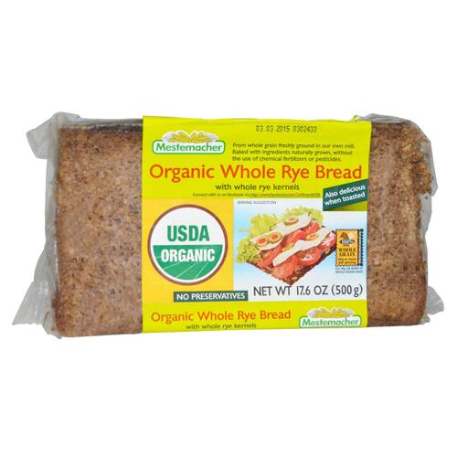 BREAD MESTEMACHER ORGANIC WHOLE RAY 500G