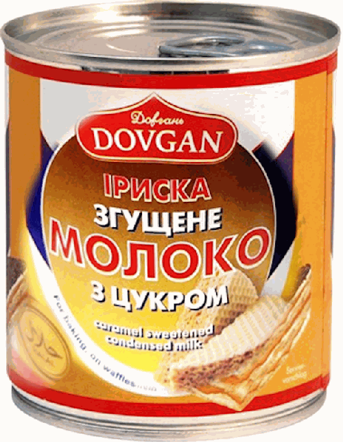 CONDENSED MILK DOVGAN IRISKA COOKED HALAL E/O 370G