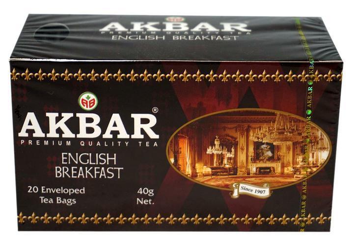 TEA AKBAR BLACK ENGLISH BREAKFAST 20X2G