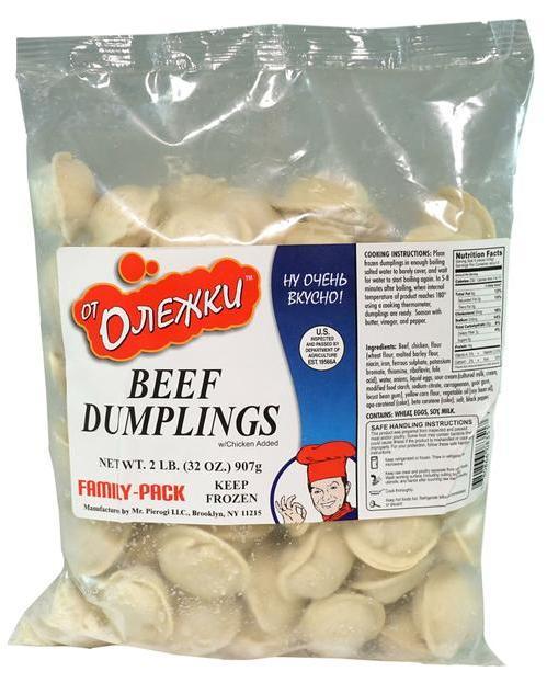 DUMPLINGS OT OLEZHKI BEEF PELMENI 2LB