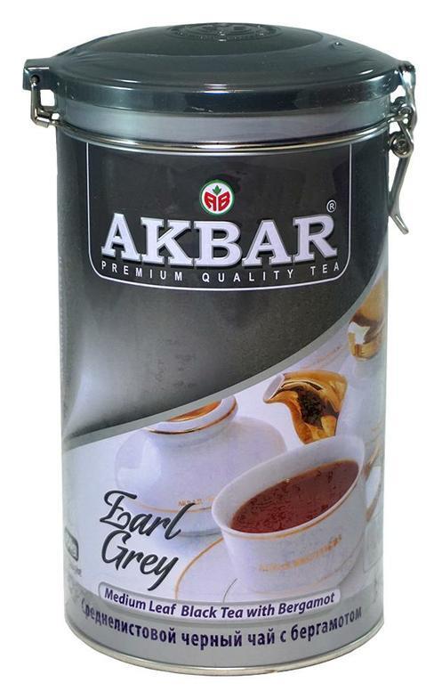 TEA AKBAR EARL GREY METAL 450G