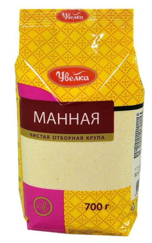 GRAINS UVELKA SEMOLINA MANNAYA KRUPA 700G