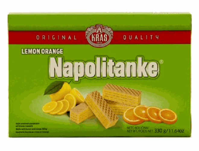 WAFER NAPOLITANKE LEMON ORANGE 420G