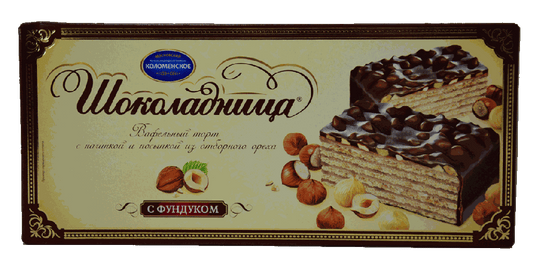 WAFFLE KOLOMENSKOE CAKE SHOKOLADNITSA HAZELNUTS 270G